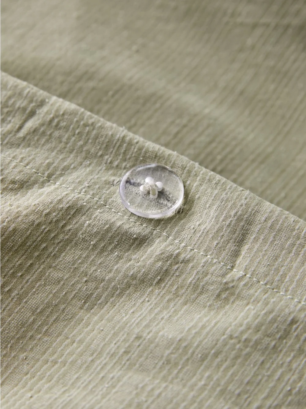 Urban Outfitters Sage Green Embroidered Duvet Cover